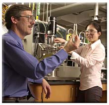 Professor Shonnard and Graduate Student